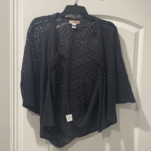 Dark gray / black knit cardigan
